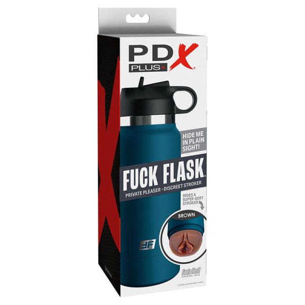 PDX PLUS - FUCK FLASK VAGINE DISCRET STROKER MARROM MODELO 1 - Imagen 7