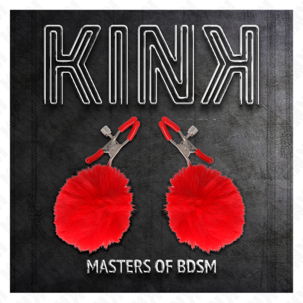 KINK - GRAMPO DE BOLA DE PELE FALSA VERMELHO 6 CM - Imagen 5
