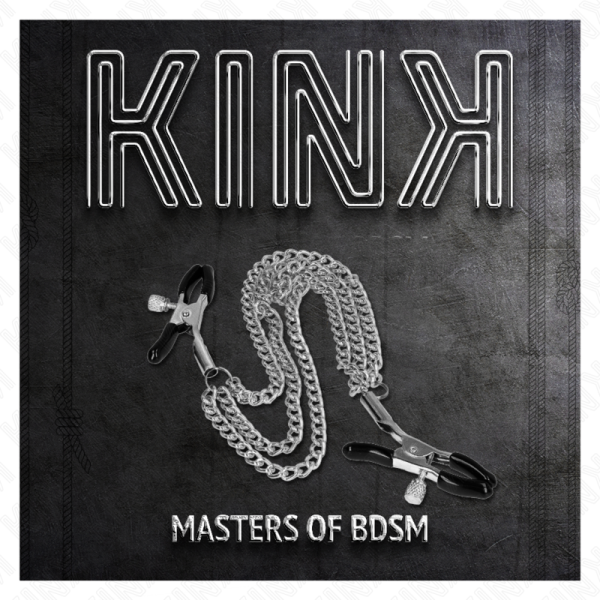KINK - PINÃAS PARA BICOS COM 3 CORRENTES PRATA 20/23/28 CM - Imagen 5