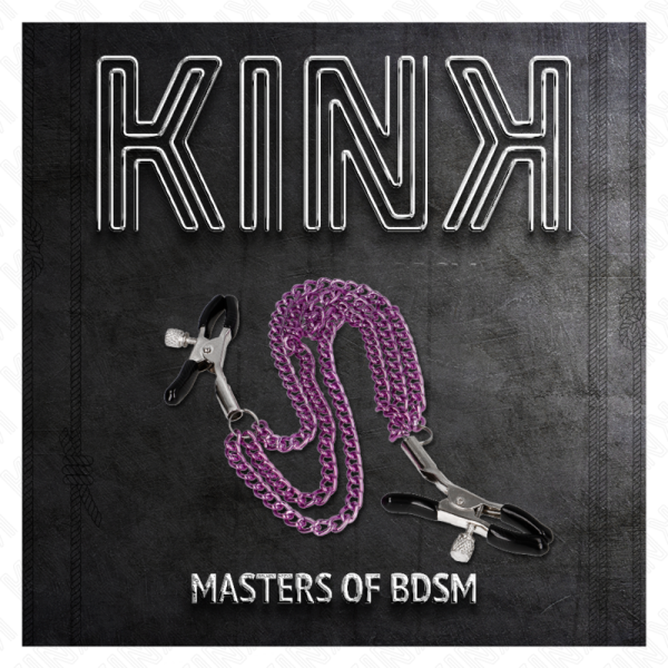 KINK - PINÃAS PARA BICOS COM 3 CORRENTES ROXO 20/23/28 CM - Imagen 5