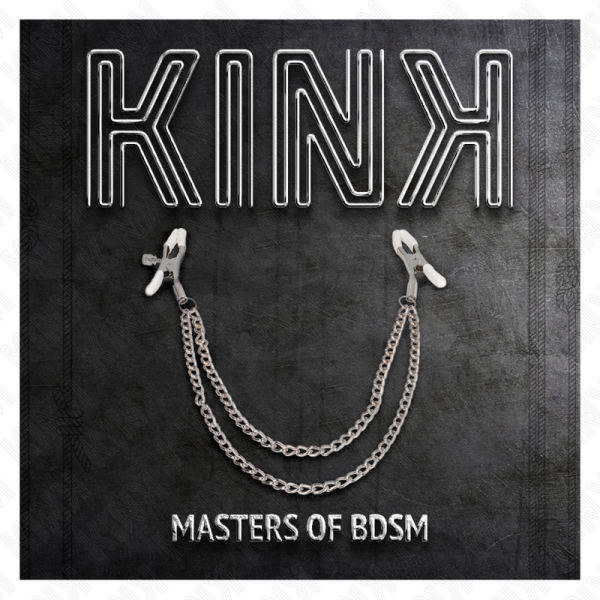 KINK - PINÃAS PARA BICOS COM 2 CORRENTES FINAS PRATA 20/23 CM - Imagen 5