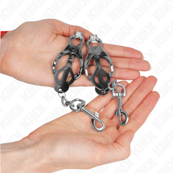 KINK - PINÃAS DE TREVO JAPONÃS COM GANCHOS PRATA - Imagen 3