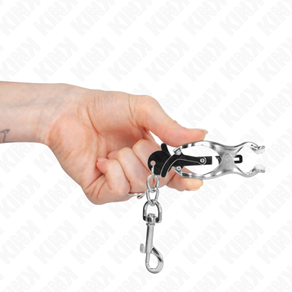 KINK - PINÃAS DE TREVO JAPONÃS COM GANCHOS PRATA - Imagen 4