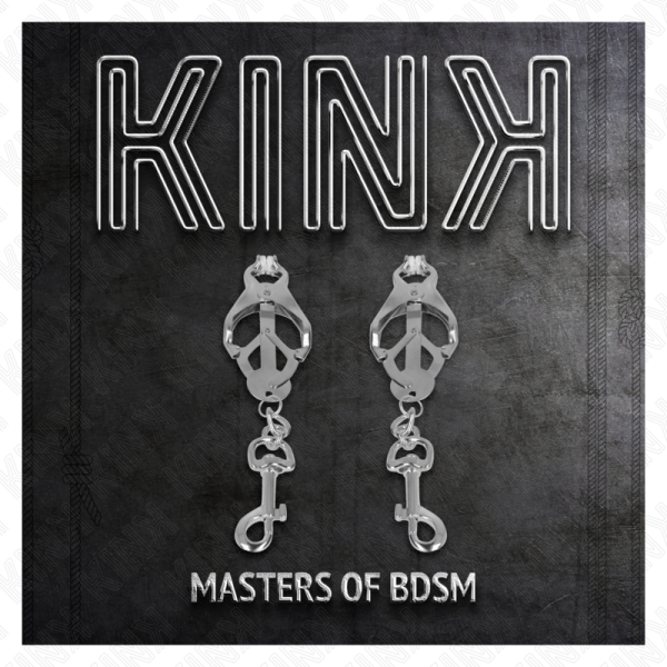 KINK - PINÃAS DE TREVO JAPONÃS COM GANCHOS PRATA - Imagen 5