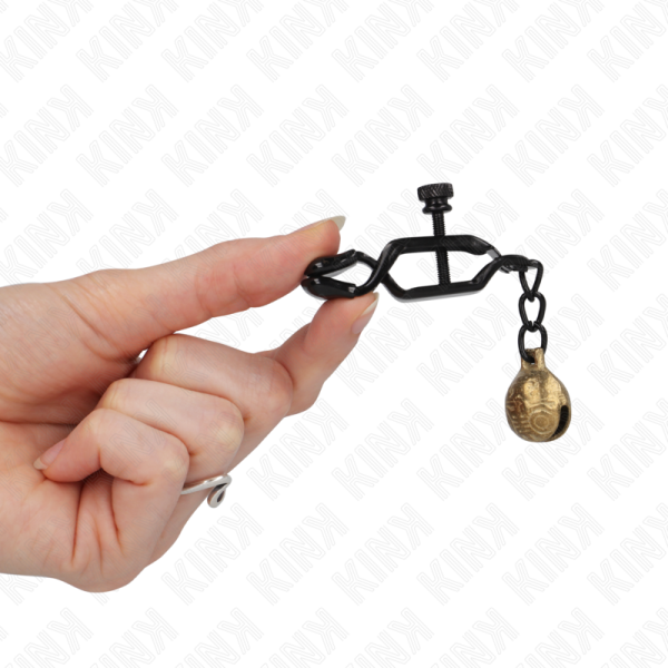KINK - GRAMPOS DE BICO ESTILO BELL JAW PRETO 7 CM - Imagen 4