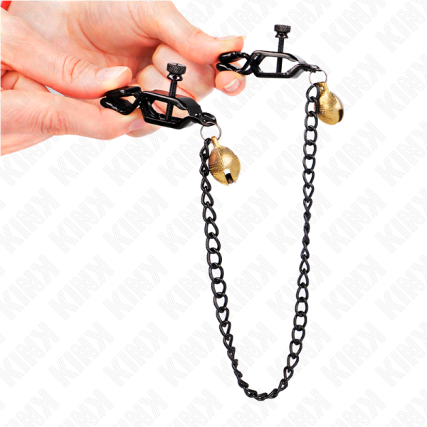 KINK - PINÃAS DE CADEIA PLANA E SINO PRATA 30 CM - Imagen 4