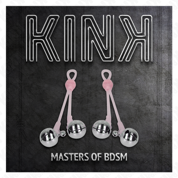 KINK - PINÃAS DE CRÃNIO LUMINOSAS COM ANEL SINOS AJUSTÃVEIS ROSA / PRATA - Imagen 5