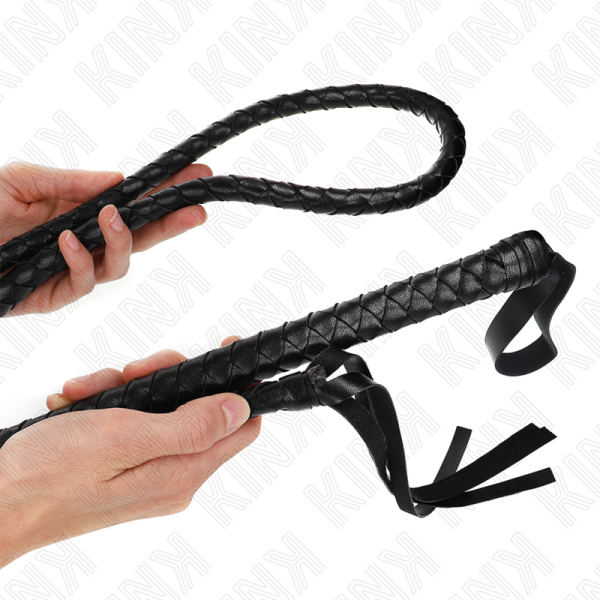 KINK - CHICOTE DE SERPENTE PRETO LONGO 210 CM - Imagen 2