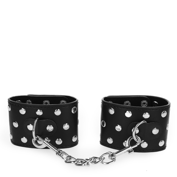 KINK - RETENÃÃES DE PULSO COM SNAP FASTEN COMPLETO DE REBITES PRETOS AJUSTÃVEIS 19-24 CM X 5,5 CM - Imagen 3