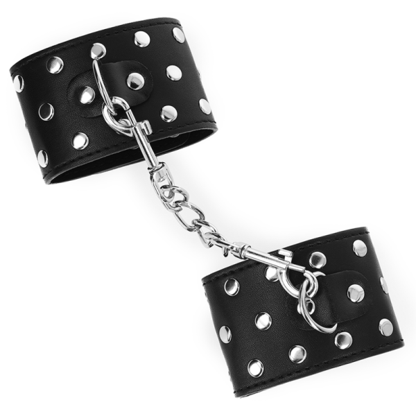 KINK - RETENÃÃES DE PULSO COM SNAP FASTEN COMPLETO DE REBITES PRETOS AJUSTÃVEIS 19-24 CM X 5,5 CM - Imagen 4