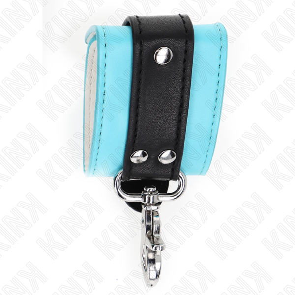 KINK - RETENÃÃES DE PULSO FECHÃVEIS PREMIUM PRETO / AZUL AJUSTÃVEIS 21-28 CM X 5,5 CM - Imagen 5