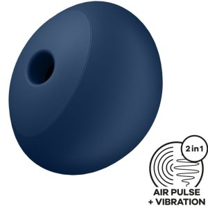 SATISFYER - AIR POWER 4 ESTIMULADOR E VIBRADOR 12 VIBRAÃÃES AZUL