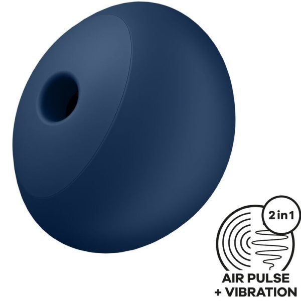 SATISFYER - AIR POWER 4 ESTIMULADOR E VIBRADOR 12 VIBRAÃÃES AZUL