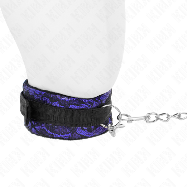 KINK - COLAR CURTO DE RENDA DE VELUDO COM CINTO 105 CM COM DEFEITO EM NYLON 44 X 5,5 CM - Imagen 4
