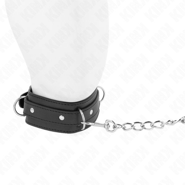 KINK - COLAR COM TRELA 65 CM 3 ANÃIS MODELO 1 AJUSTÃVEL 38-49 CM X 5 CM - Imagen 3