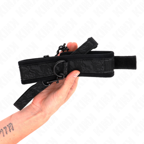 KINK - COLAR MODELO BÃSICO COM TRELA 77 CM MODELO 5 AJUSTÃVEL 34-54 CM X 5 CM - Imagen 5