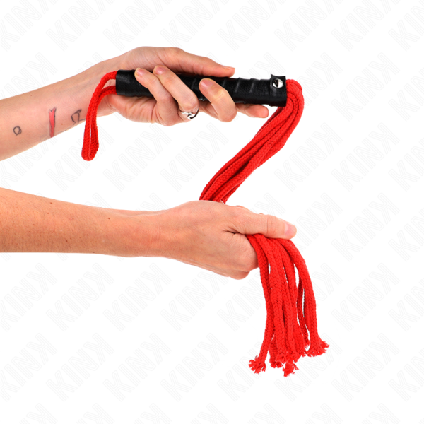 KINK - CHICOTE DE CORDA ROJO 56 CM - Imagen 4