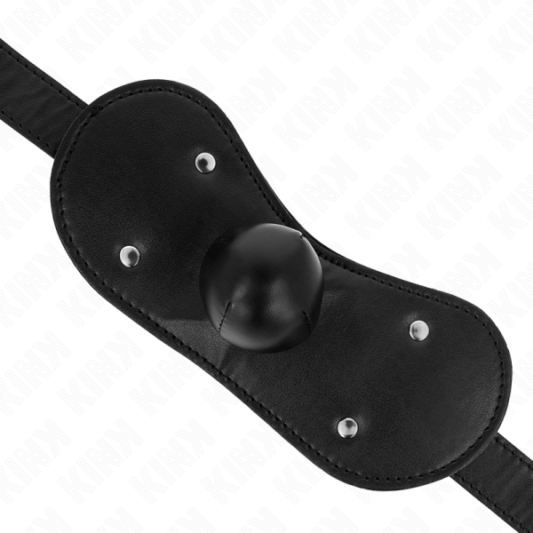 KINK - MÃSCARA BOCA BALL GAG COM FECHADURA AJUSTÃVEL 42-60 CM - Imagen 4