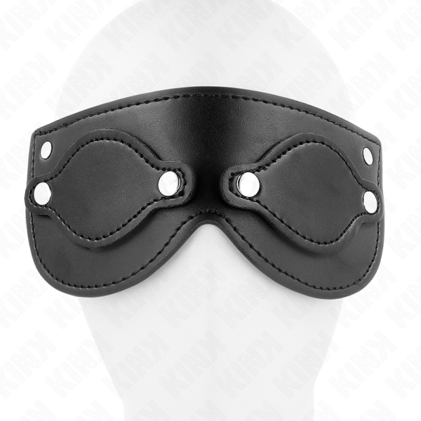 KINK - MÃSCARA DE COURO COM COBERTURAS DE OLHOS DESTACÃVEIS 22 x 9 CM - Imagen 4