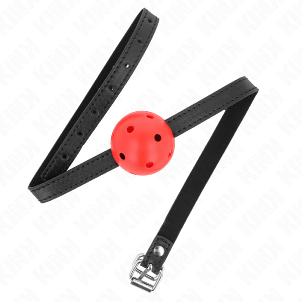 KINK - SIMPLICITY VERMELHO RESPIRÃVEL 4,5 CM BOLA MORDAÃA 62 x 1,5 CM - Imagen 2
