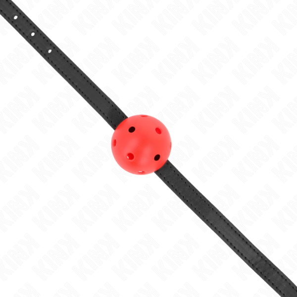 KINK - SIMPLICITY VERMELHO RESPIRÃVEL 4,5 CM BOLA MORDAÃA 62 x 1,5 CM - Imagen 4