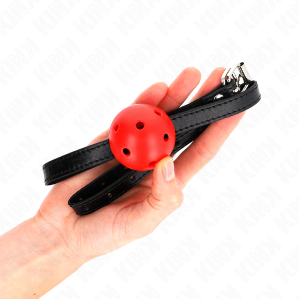 KINK - SIMPLICITY VERMELHO RESPIRÃVEL 4,5 CM BOLA MORDAÃA 62 x 1,5 CM - Imagen 3