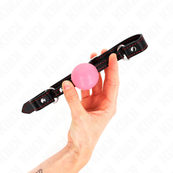 KINK - BOLA OURO ROSA 4 CM MORDAÃA 60 x 2 CM - Imagen 2