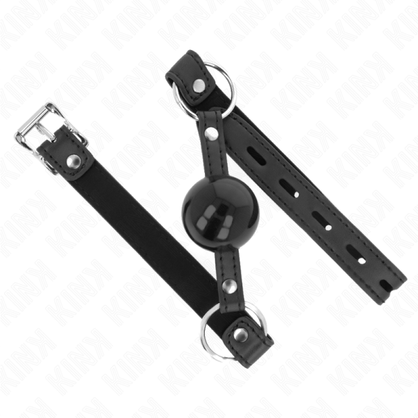 KINK - MORDAÃA BOLA TPE 4 CM COM FECHADURA PRETA 60 x 2 CM - Imagen 2