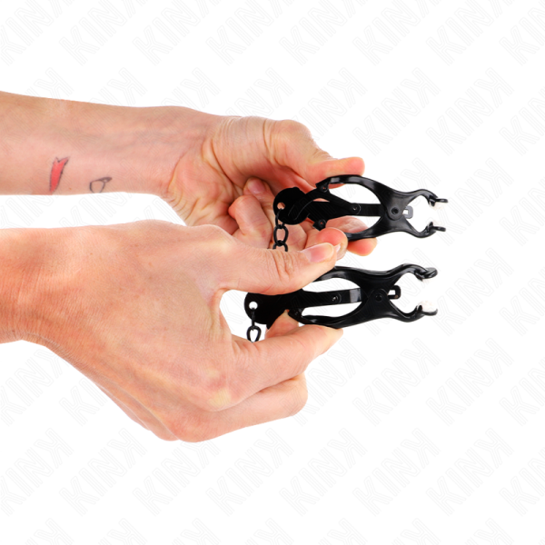 KINK - PINÃAS DE TREVO JAPONÃS COM CORRENTE PRETA 30 CM - Imagen 3