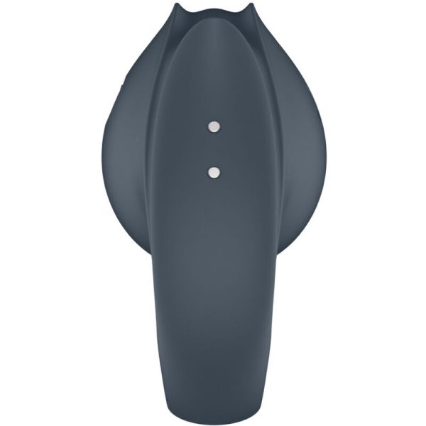 SATISFYER - PERFECT PAIR 2 MULTIVIBRANTES 2 EM 1 ANEL PARA PÃNIS E ESTIMULADOR DE DEDO CINZA - Imagen 8