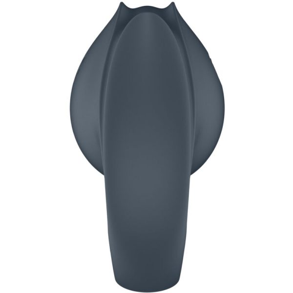 SATISFYER - PERFECT PAIR 2 MULTIVIBRANTES 2 EM 1 ANEL PARA PÃNIS E ESTIMULADOR DE DEDO CINZA - Imagen 7
