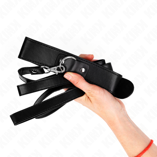 KINK - COLAR COM CINTO 116 CM ALÃA PRETA AJUSTÃVEL 32-50 CM X 8 CM - Imagen 3