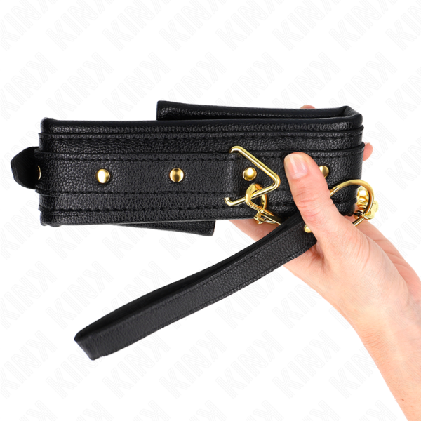 KINK - COLAR COM ESPONJA ALÃA DE IMITAÃÃO DE COURO MODELO 1 AJUSTÃVEL 37-54 CM X 3 CM - Imagen 5