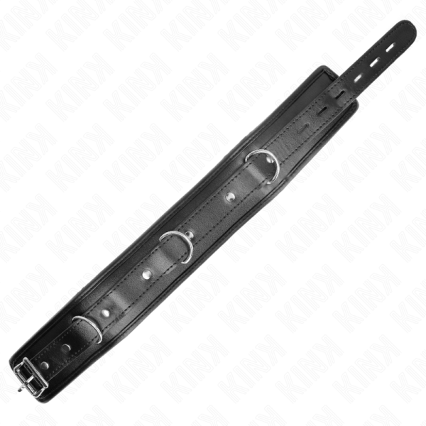 KINK - COLAR COM ESPONJA ALÃA DE IMITAÃÃO DE COURO MODELO 3 AJUSTÃVEL 37-54 CM X 3 CM - Imagen 5