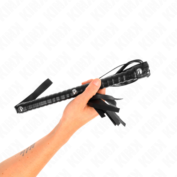 KINK - CHICOTE COM CABO TEXTURADO PRETO 48,5 CM - Imagen 4