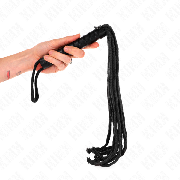 KINK - CHICOTE DE CORDA PRETA 56 CM - Imagen 5