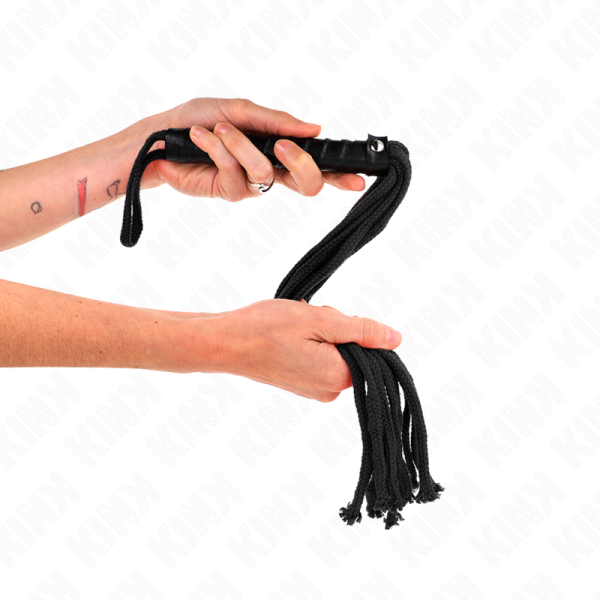 KINK - CHICOTE DE CORDA PRETA 56 CM - Imagen 4