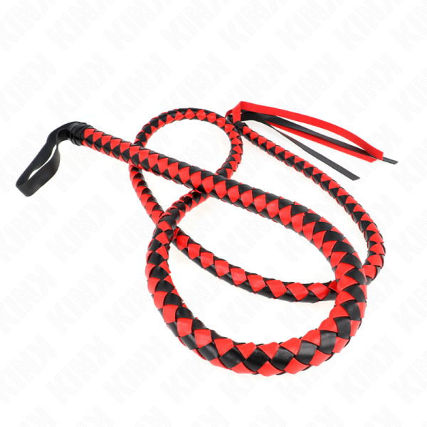 KINK - CHICOTE DE SERPENTE LONGO VERMELHO 210 CM - Imagen 2