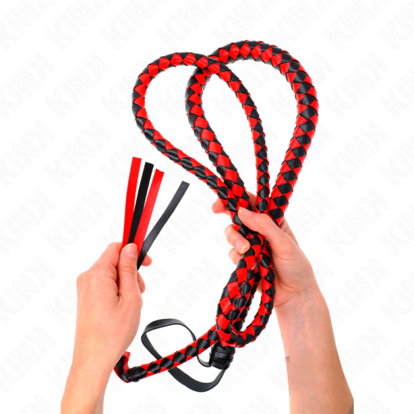 KINK - CHICOTE DE SERPENTE LONGO VERMELHO 210 CM - Imagen 4