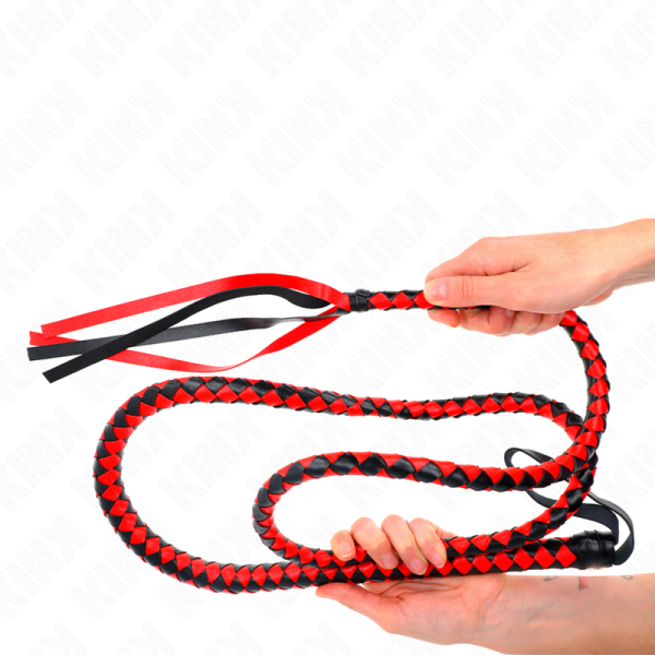 KINK - CHICOTE DE SERPENTE LONGO VERMELHO 210 CM - Imagen 5