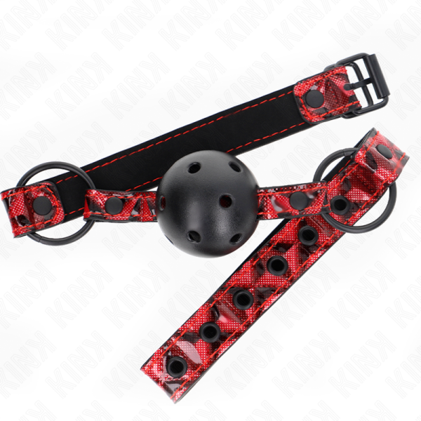 KINK - BOLA PADRÃO DIAMANTE 4,5 CM GAG MODELO 2 64,5 CM AJUSTÃVEL 42-60 CM - Imagen 2