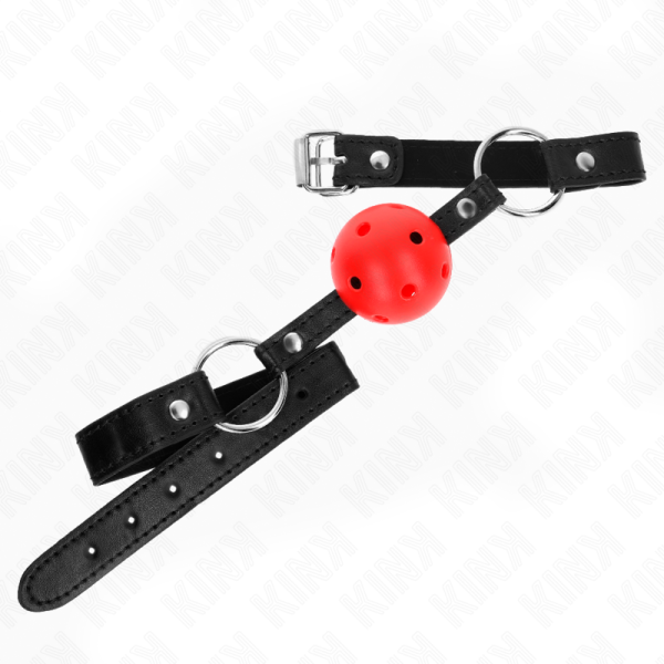 KINK - BOLA VERMELHA OCA DURO 4,5 CM GAG MODELO 1 63,5 X 2 CM - Imagen 2