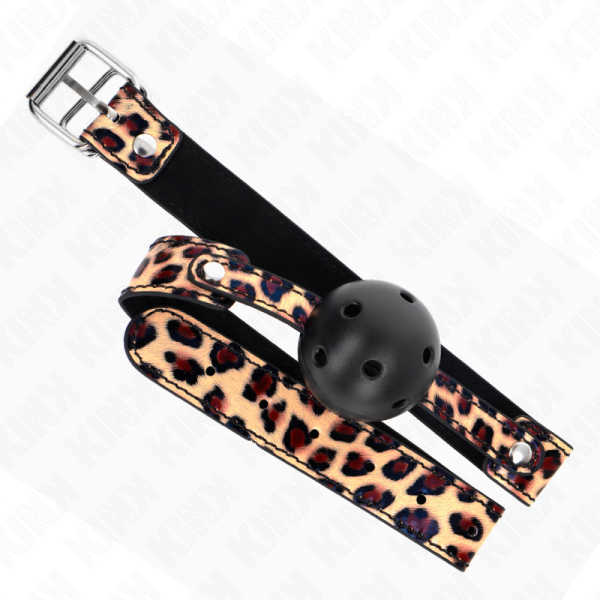 KINK - BOLA RESPIRÃVEL LEOPARDO 4,5 CM MORDAÃA 65 x 2,5 CM - Imagen 4