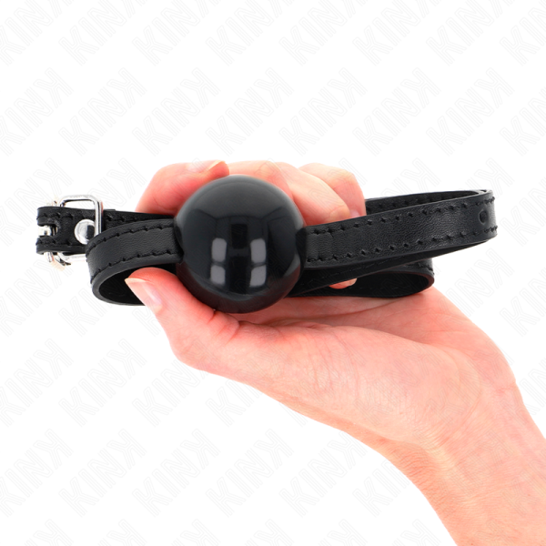 KINK - BOLA SIMPLES PRETA MORDAÃA 4 CM 65 x 1,5 CM - Imagen 4