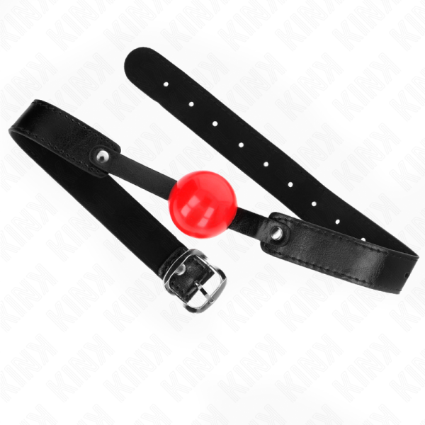 KINK - BOLA TPE MACIA 4 CM GAG MODELO 1 66 x 2,5 CM AJUSTÃVEL 41-61 CM - Imagen 2