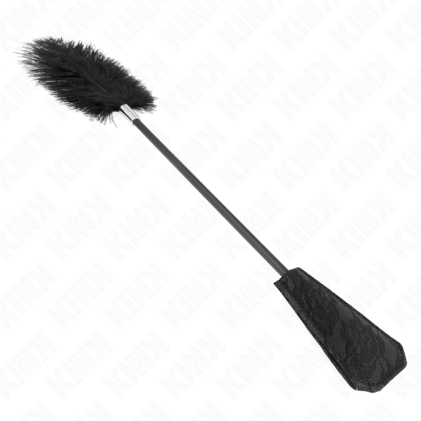 KINK - PENAS DE AVESTRUZ PARA CÃCEGAS COM PALETE DE RENDA 56 CM - Imagen 3