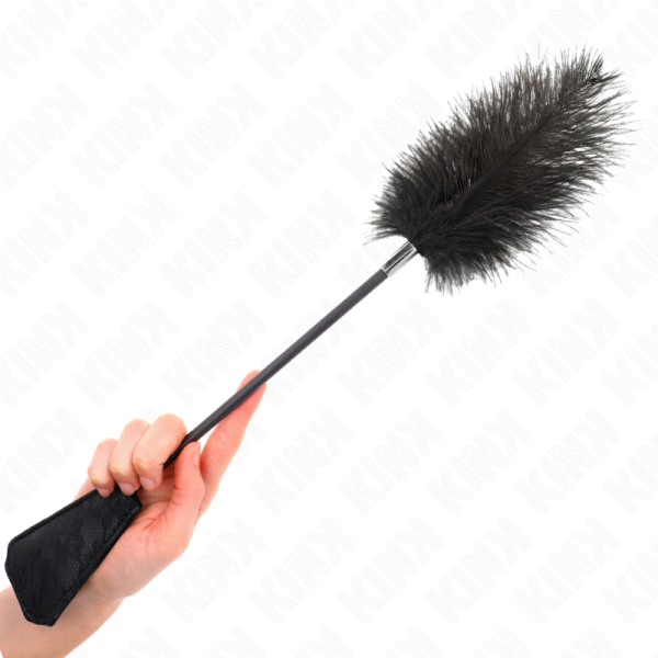 KINK - PENAS DE AVESTRUZ PARA CÃCEGAS COM PALETE DE RENDA 56 CM - Imagen 4