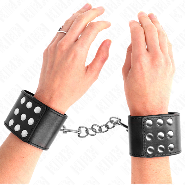 KINK - PULSO COM SNAP FASTEN PRETO AJUSTÃVEL 19-24 CM X 5,5 CM - Imagen 4