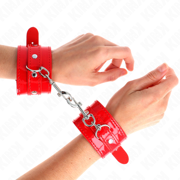 KINK - PUNHOS DE MÃO BRILHANTE VERMELHO AJUSTÃVEL 23-33 CM - Imagen 4