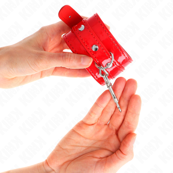 KINK - PUNHOS DE MÃO BRILHANTE VERMELHO AJUSTÃVEL 23-33 CM - Imagen 3